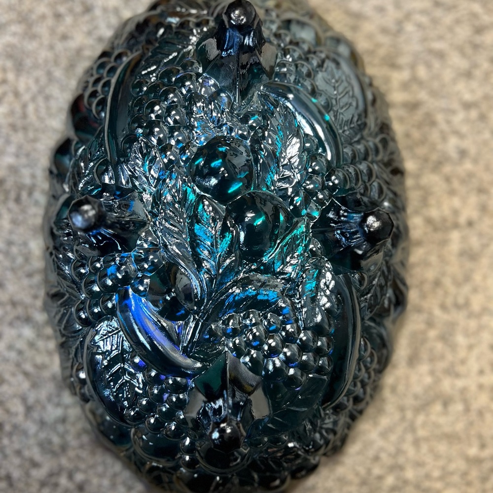 Iridescent Blue Decorative Bowl - Picture 2 of 2
